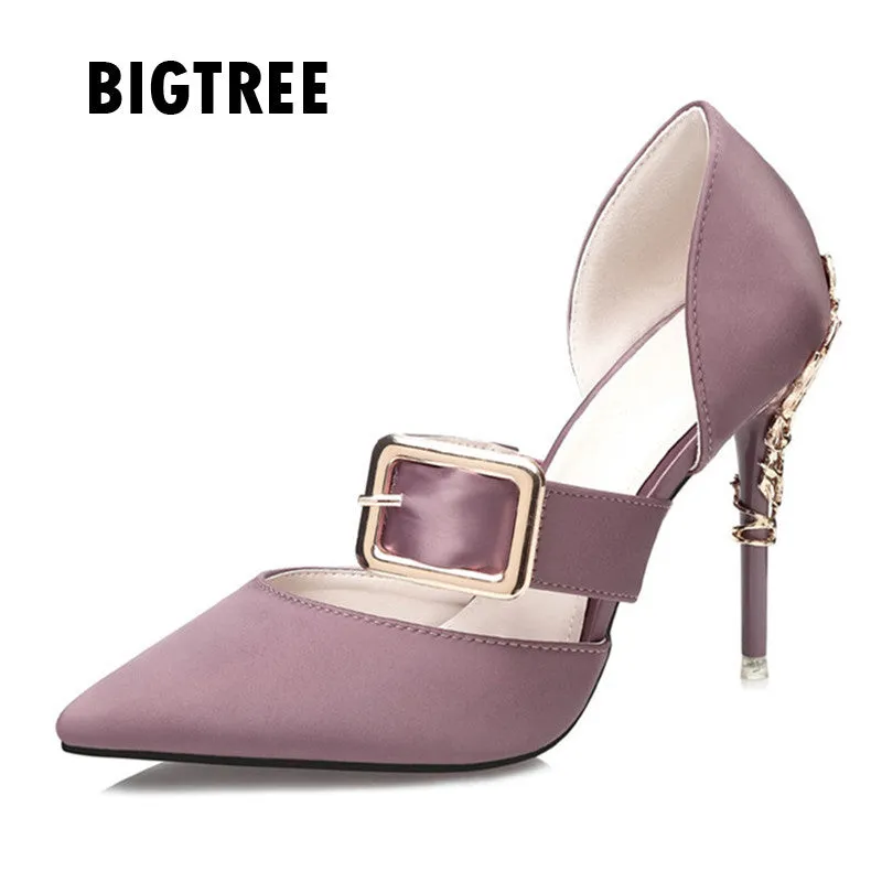 2018 Brand high heels Mary Janes women