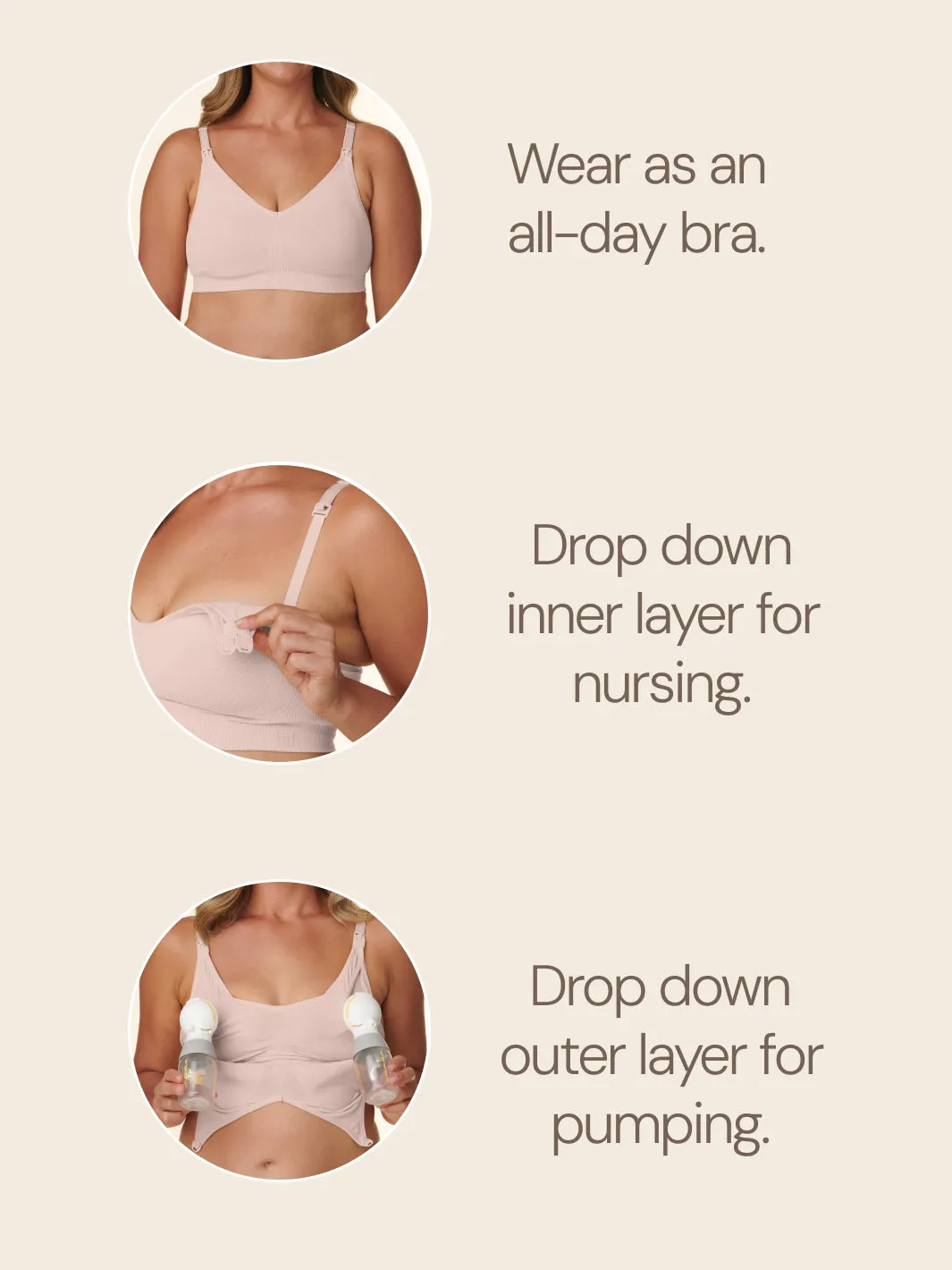 3-in-1 Pumping & Nursing Bra
