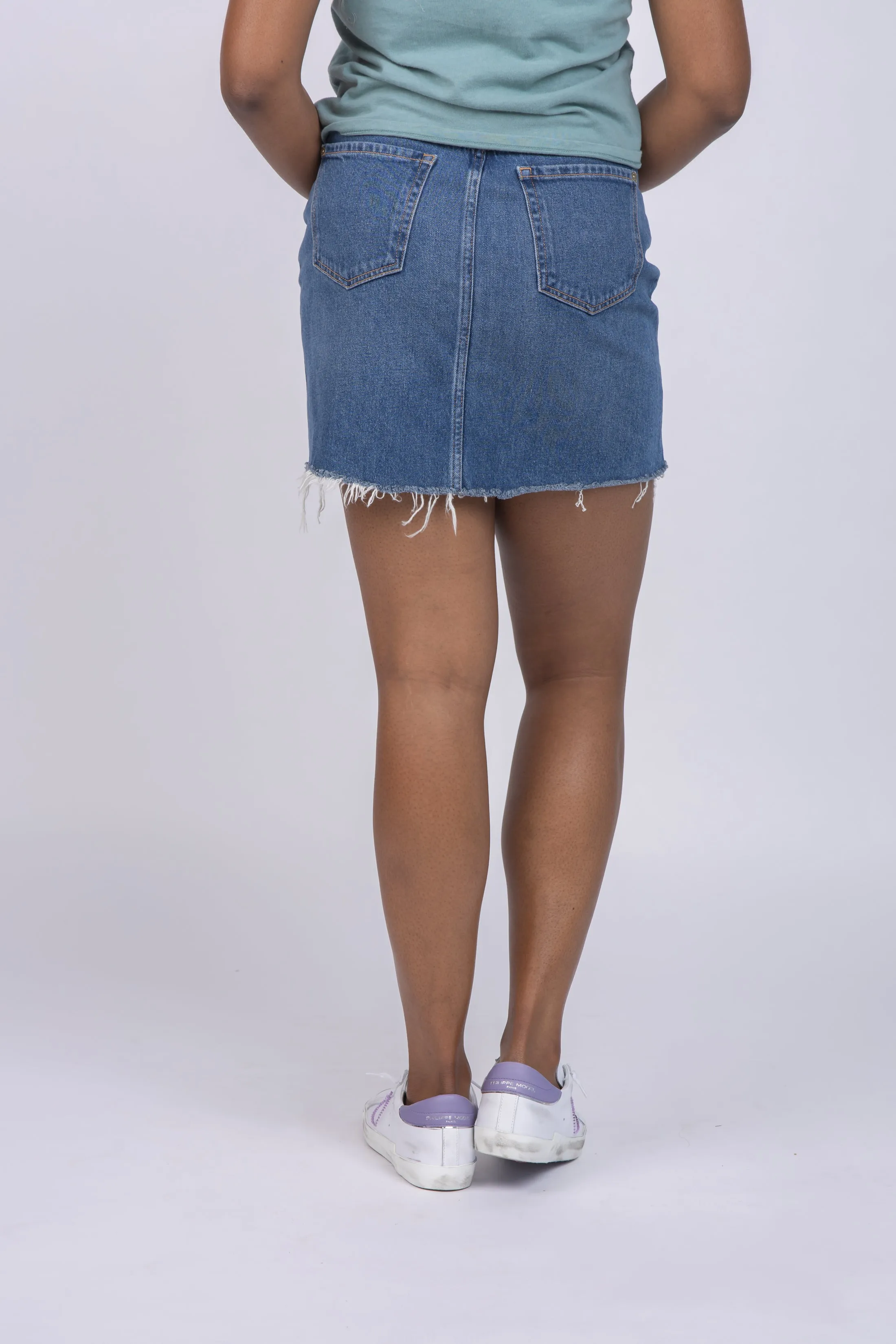 7 for All Mankind Mia Skirt in Hype