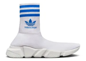 Adidas BALENCIAGA X ADIDAS SPEED SNEAKER 'WHITE BLUE' sneakers, white
