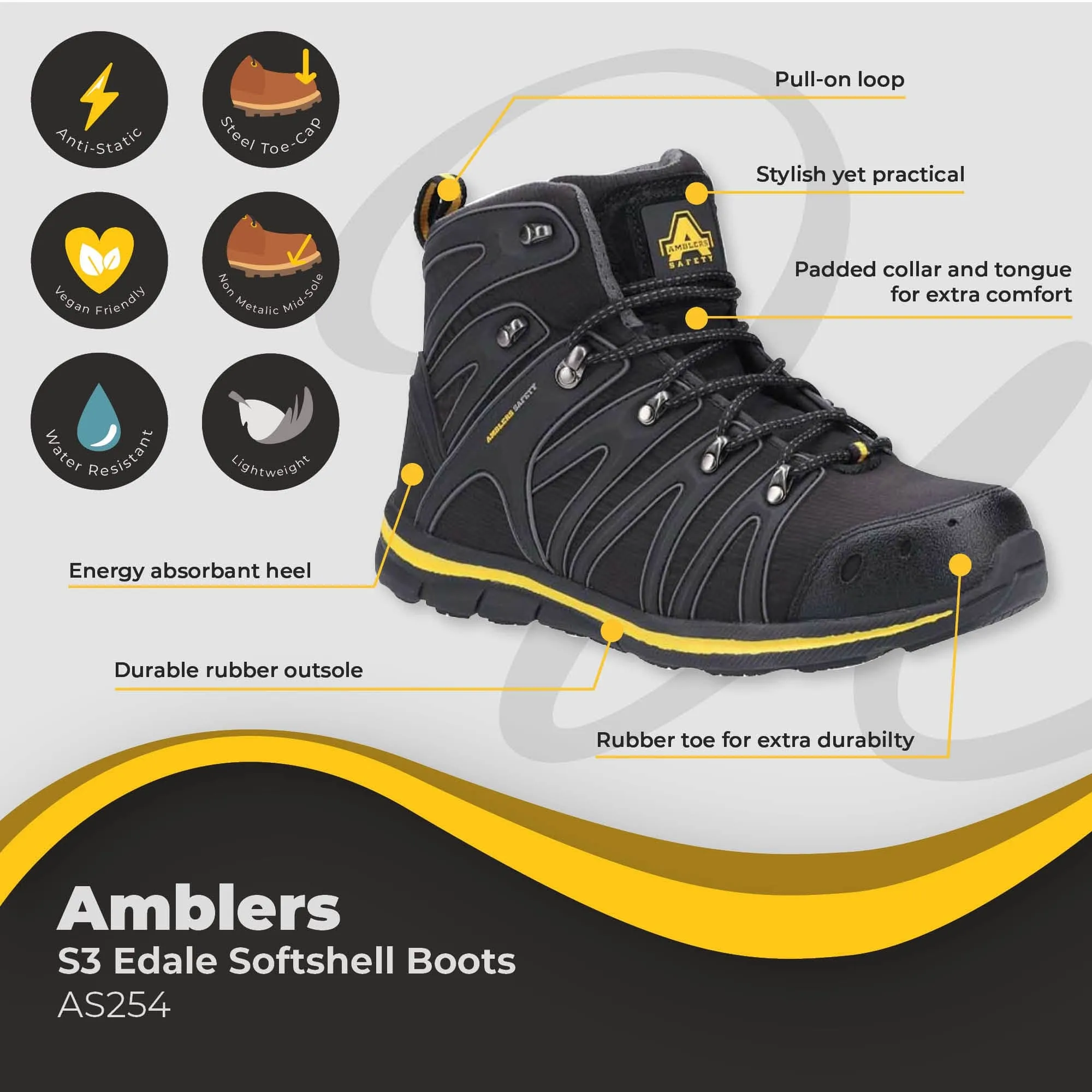 Amblers Edale Softshell Boot S3 AS254