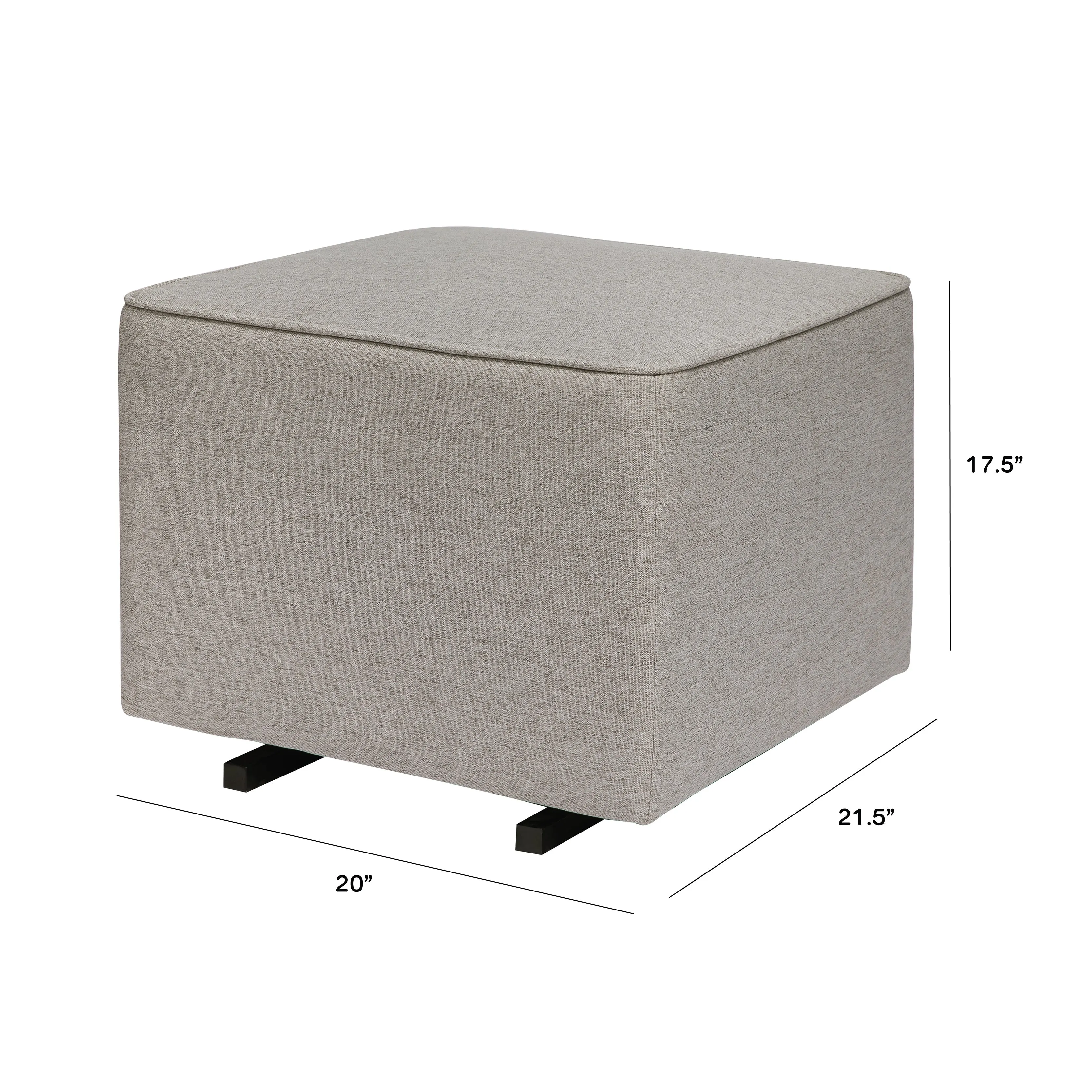 Babyletto Kiwi Gliding Ottoman in Eco-Performance Fabric