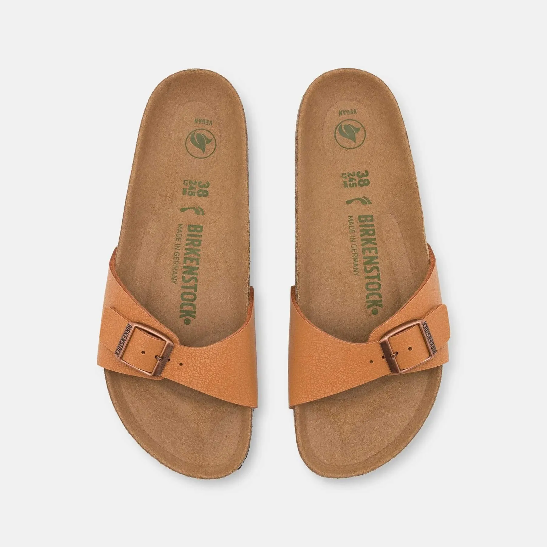 Birkenstock Madrid BFBC Earthy Vegan Narrow Sandals, Peach