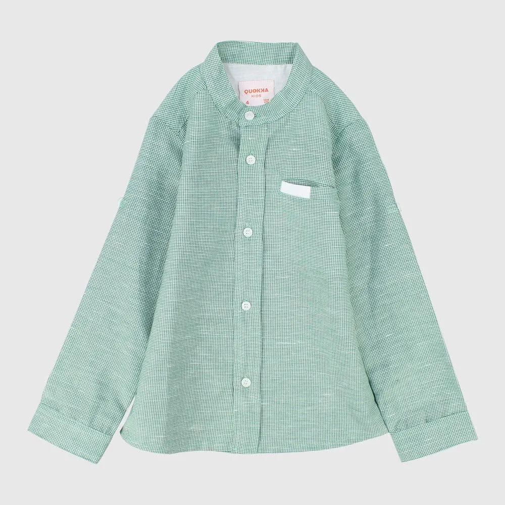 Checkered Long-Sleeved Shirt