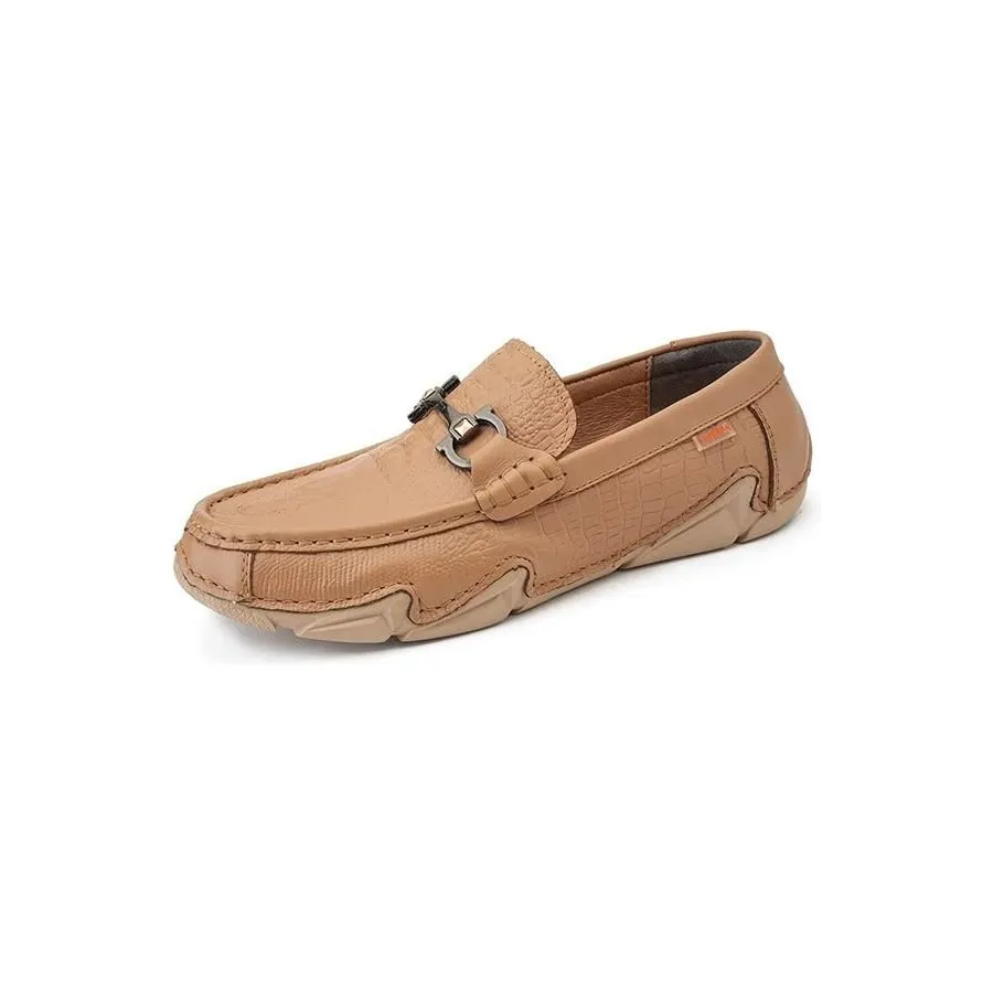 CrocoLux Cow Leather Chic Casual Shoes