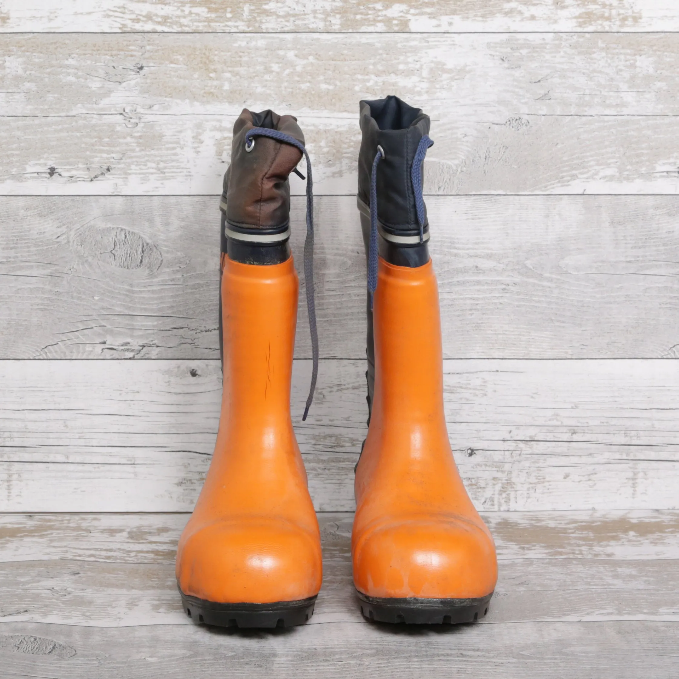 De-Branded Steel Toe Cap Chainsaw Class 1 Wellington Boots UK5