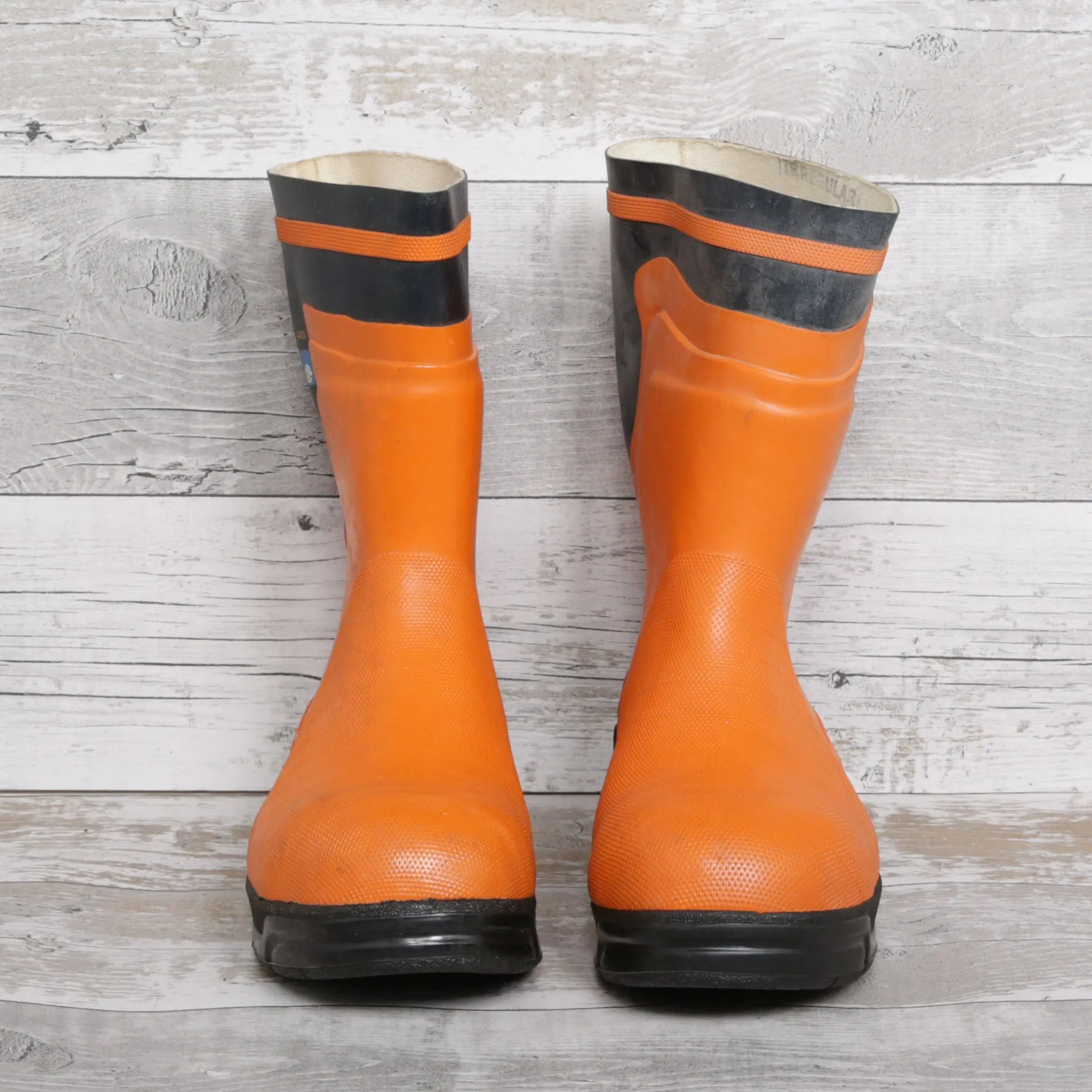 De-Branded Steel Toe Cap Chainsaw Class 1 Wellington Boots UK6.5