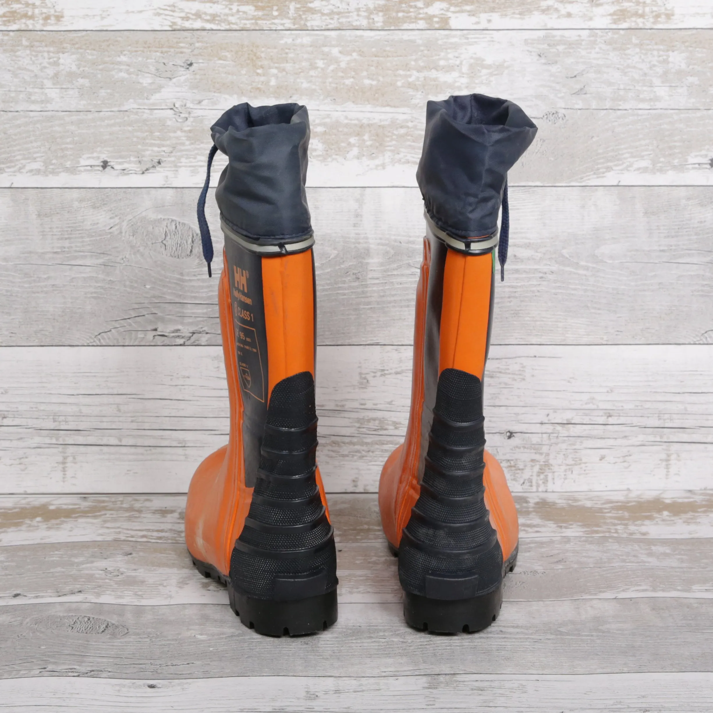 De-Branded Steel Toe Cap Chainsaw Class 3 Wellington Boots UK7.5