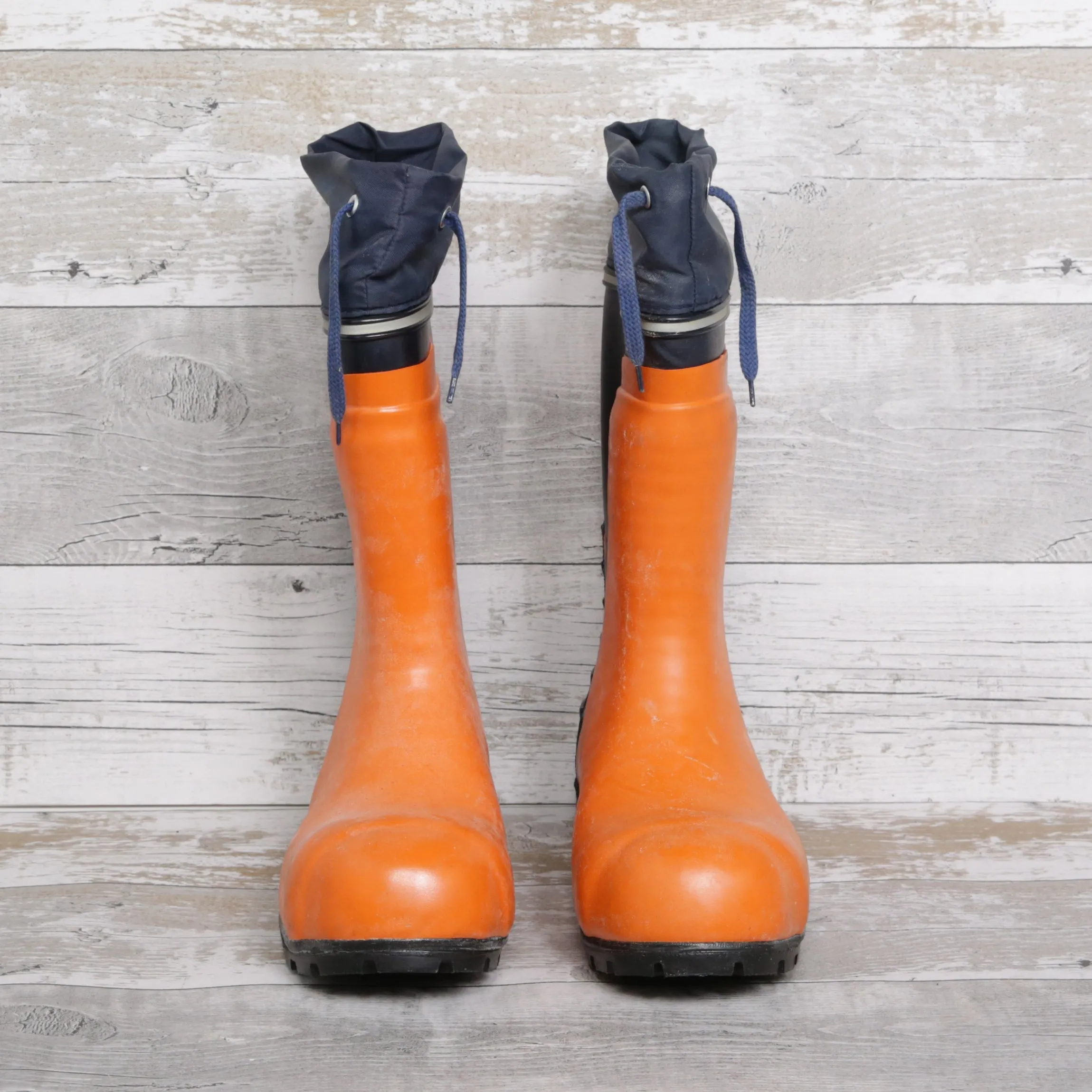 De-Branded Steel Toe Cap Chainsaw Class 3 Wellington Boots UK7.5
