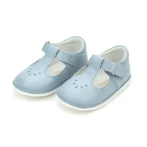 Dottie Scalloped Mary Jane Dusty Blue