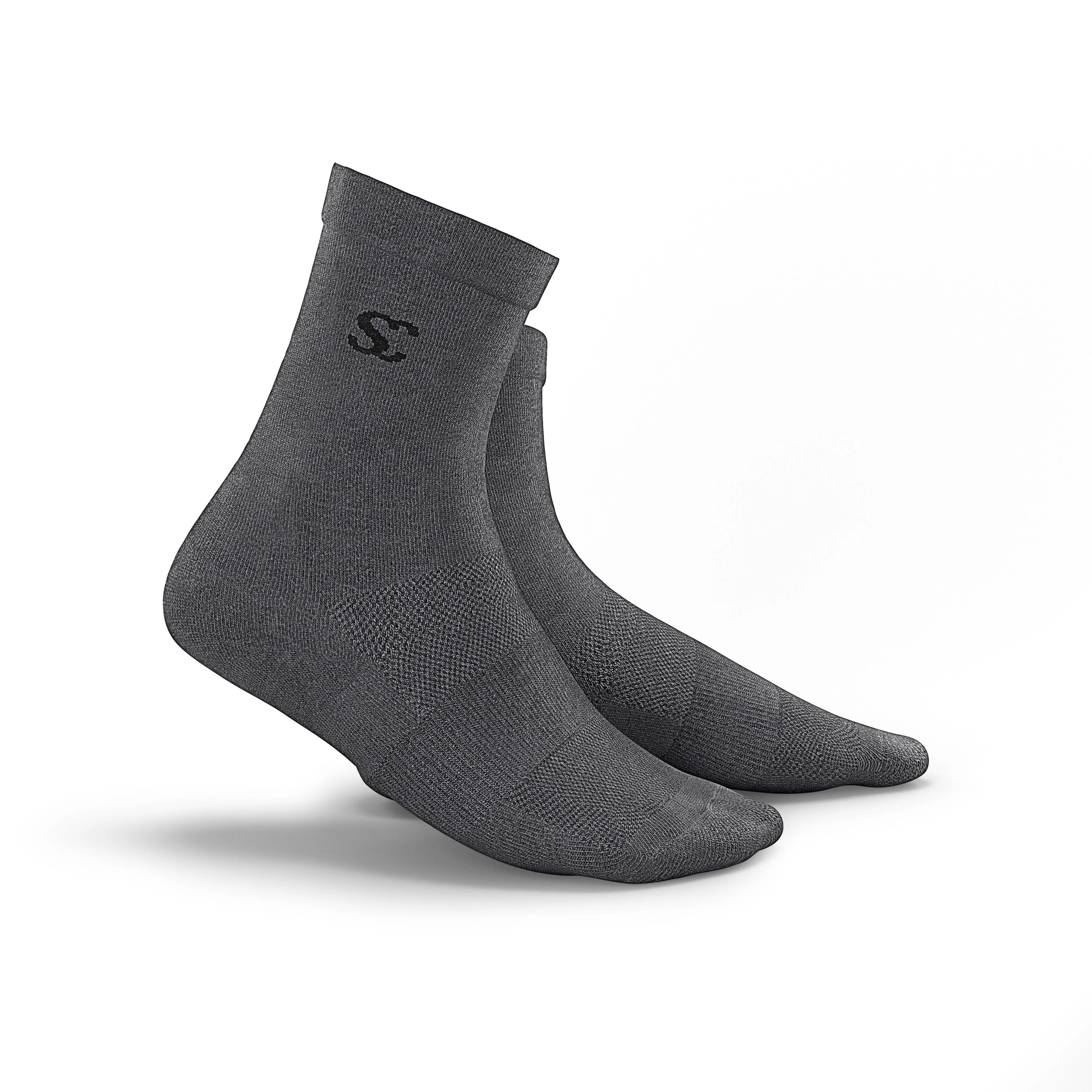 Everyday Essentials Charcoal Crew Socks - Unisex