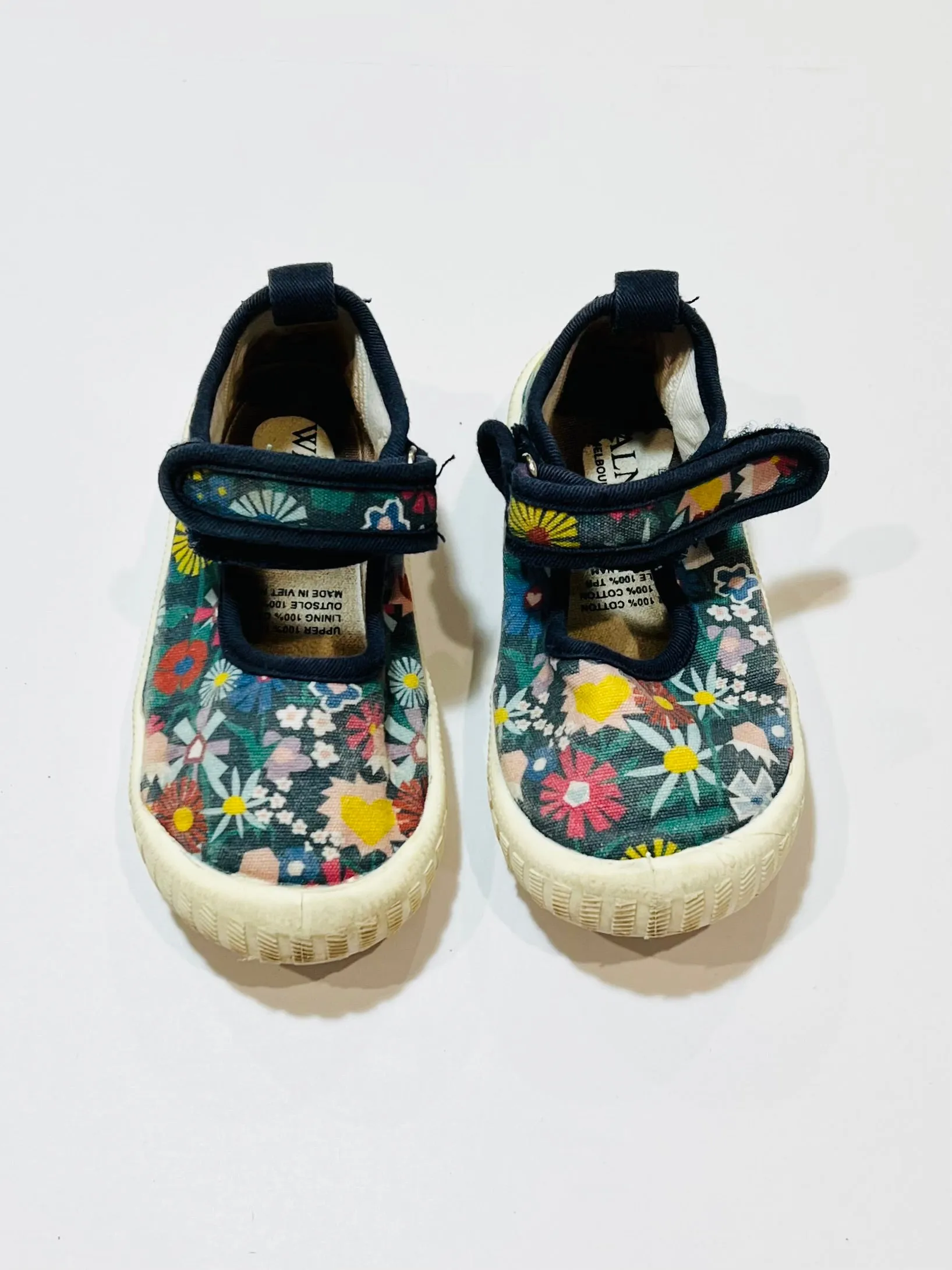 Floral canvas Mary-Janes - Size EU26