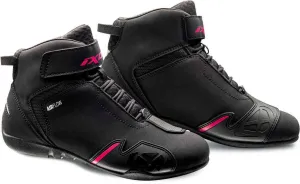 Gambler Ixon Women's Motorcycle Shoes, Black/Pink