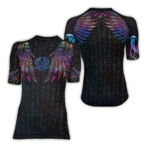 Goddess Of Motherly Love Aset Women's Short Sleeve Rash Guard