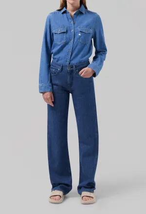 Jamie Mid Loose Flow - Stone Indigo