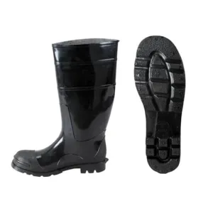 Johnson Wilshire STEEL-12 Black PVC Boots, Size 12 (18821)