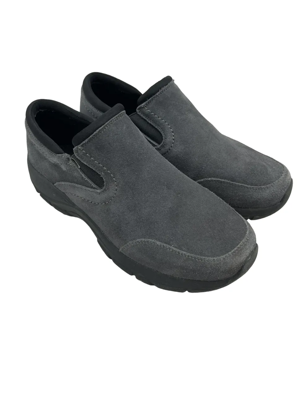 Lands' End Women Comfort Slip On Shoes Iron Gray