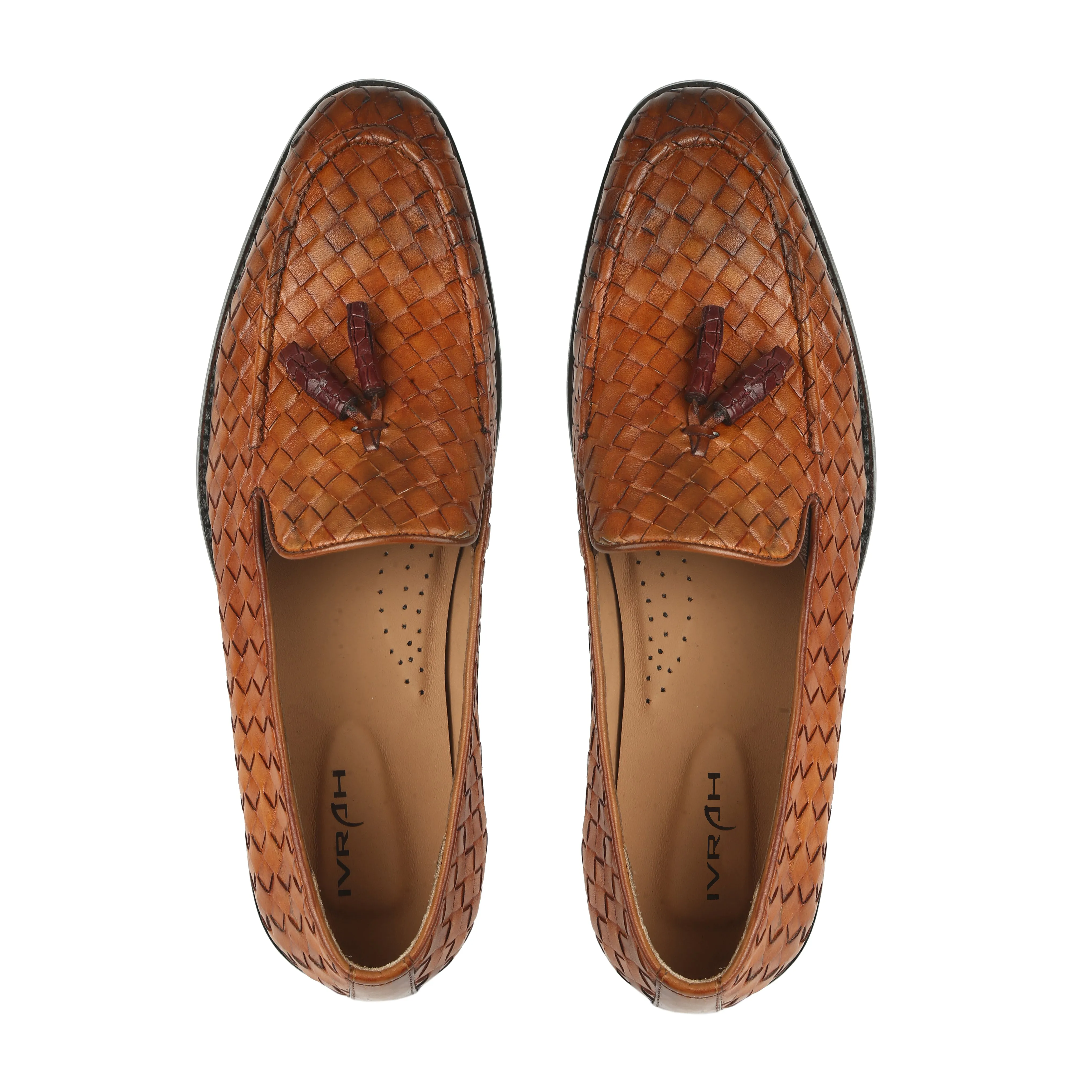 Lucas The Mesh Tan Slip-On Shoes