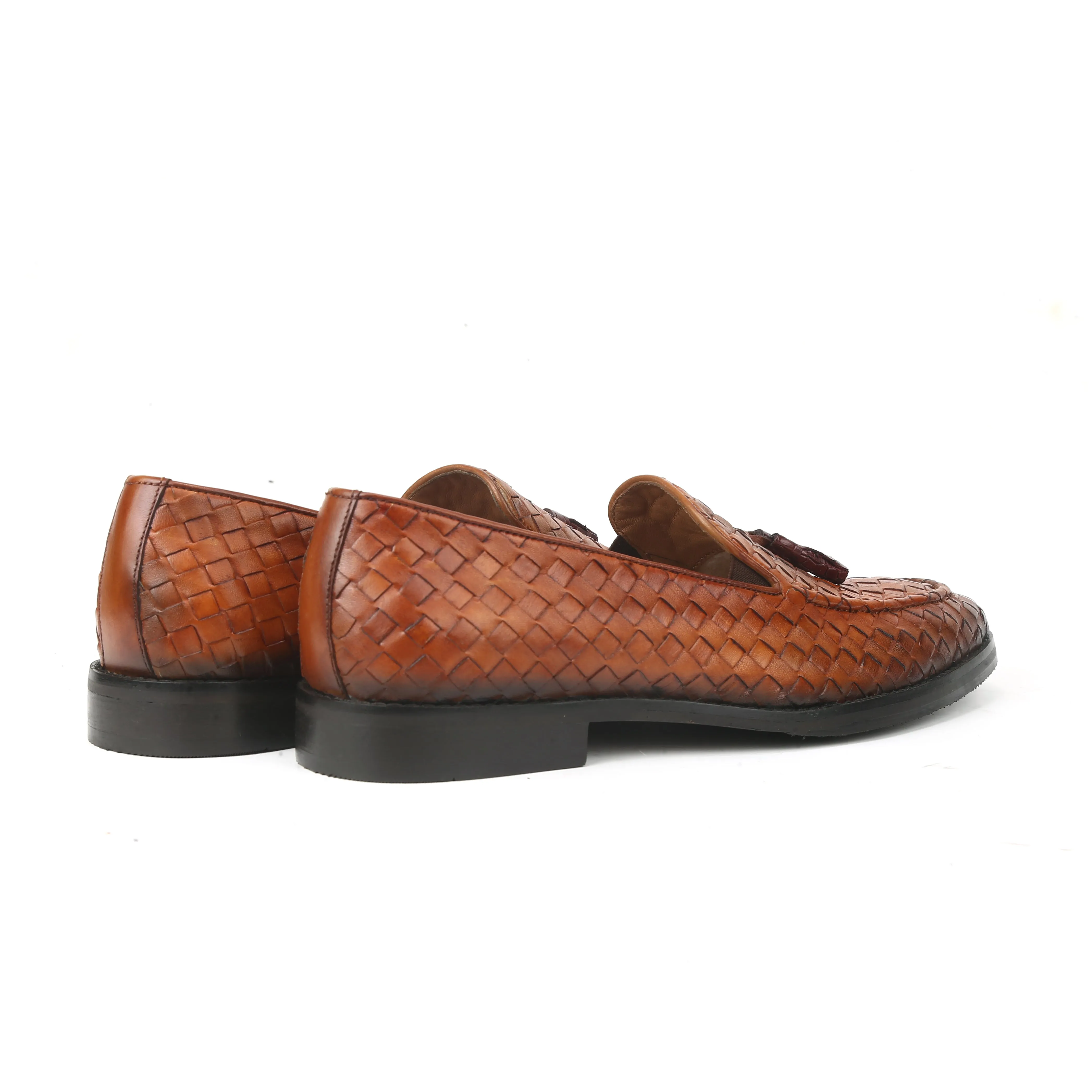 Lucas The Mesh Tan Slip-On Shoes