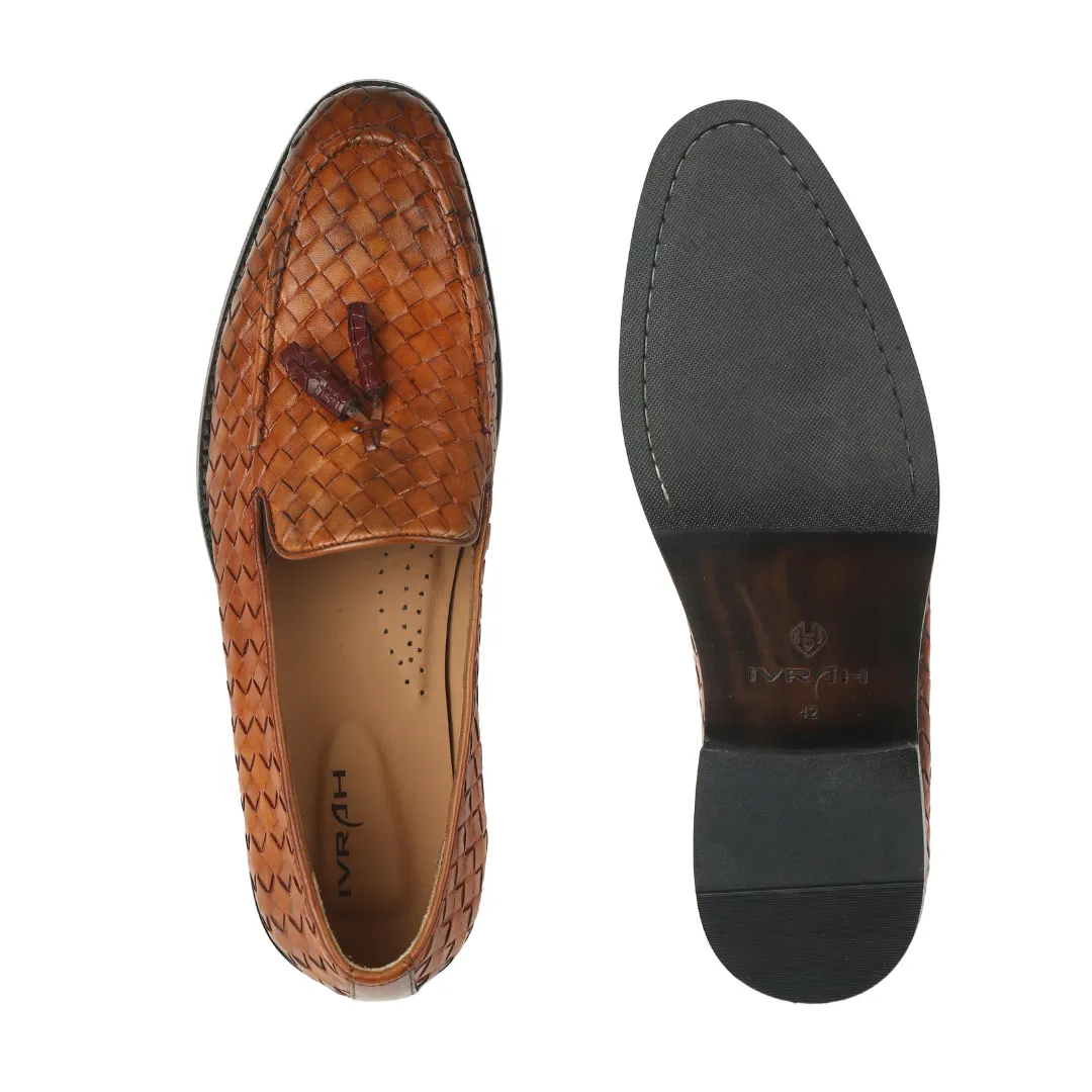 Lucas The Mesh Tan Slip-On Shoes