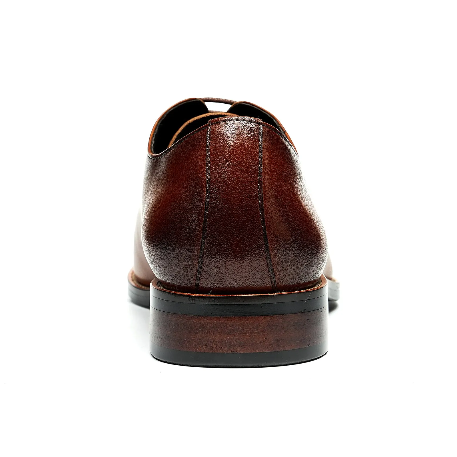 LuxeLeather Exotic Brown Buckle Wedding Brogue Shoes