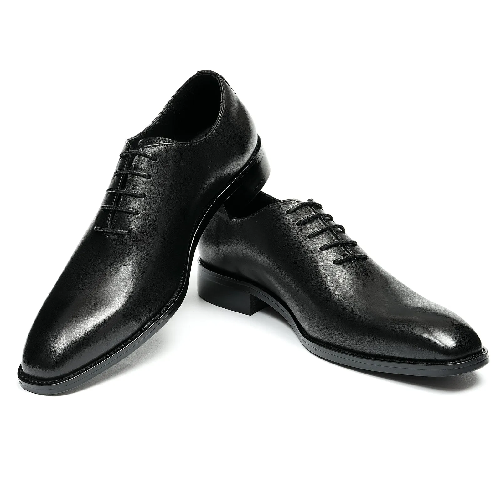 LuxeLeather Exotic Brown Buckle Wedding Brogue Shoes