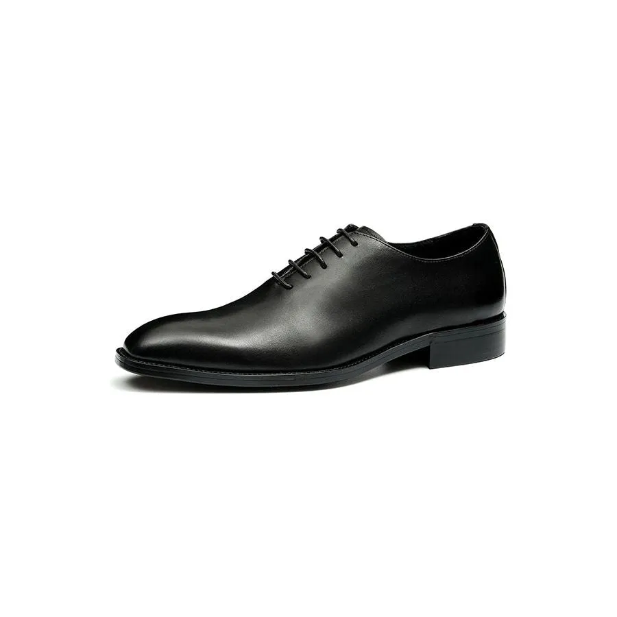 LuxeLeather Exotic Brown Buckle Wedding Brogue Shoes