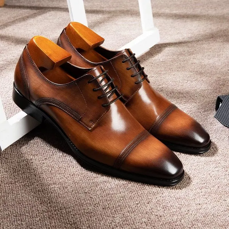 LuxeLeather Office Derbies Dress Shoes