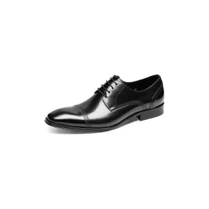 LuxeLeather Office Derbies Dress Shoes