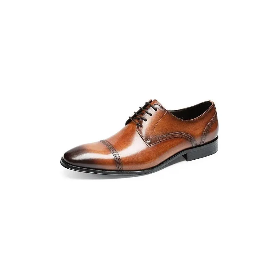 LuxeLeather Office Derbies Dress Shoes