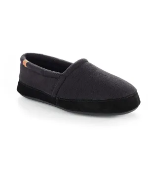 Men's slip-on slippers moccasin comfort acorn Macy's, black