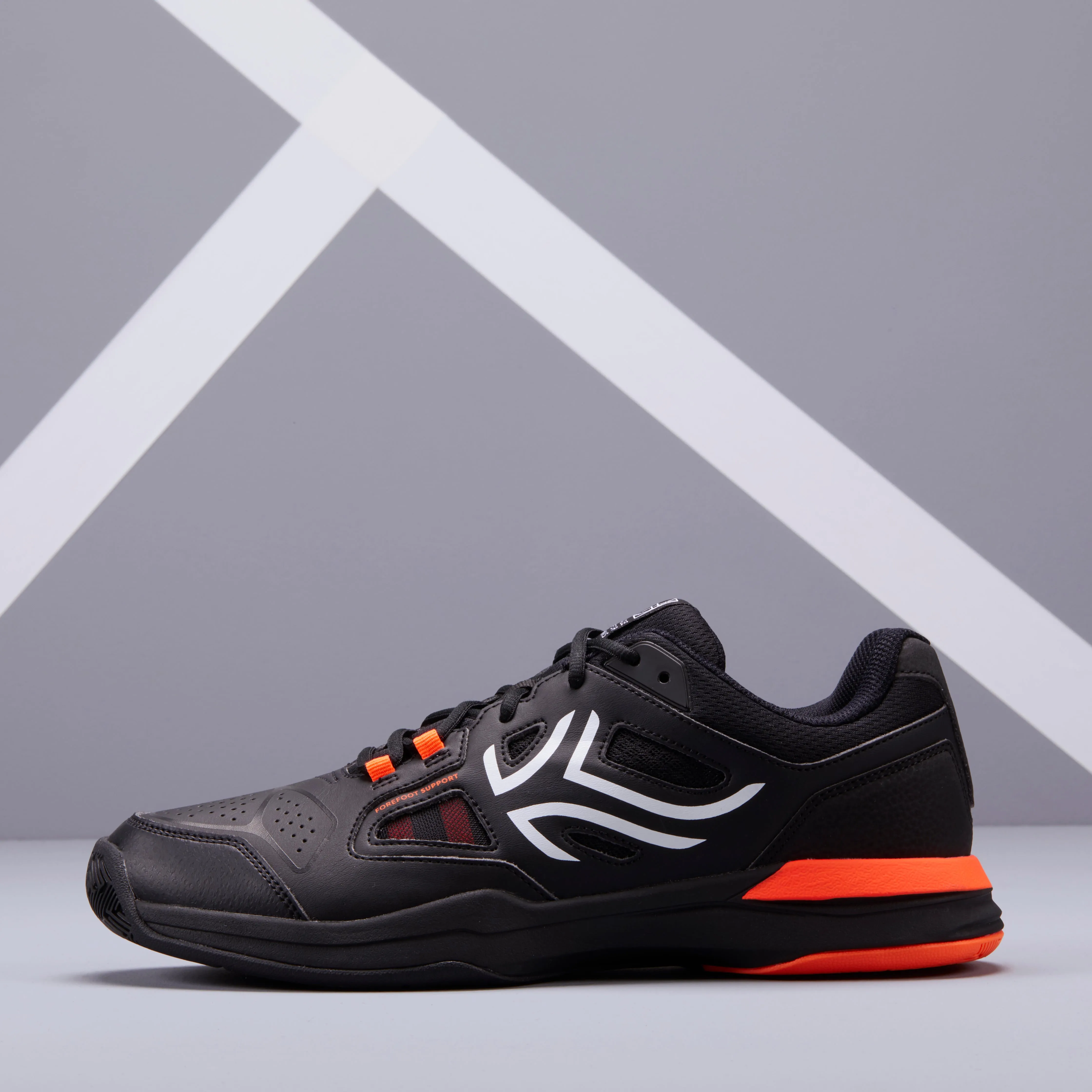 Men's tennis shoes - TS160 Multicourt White ARTENGO, white/smoky grey/black