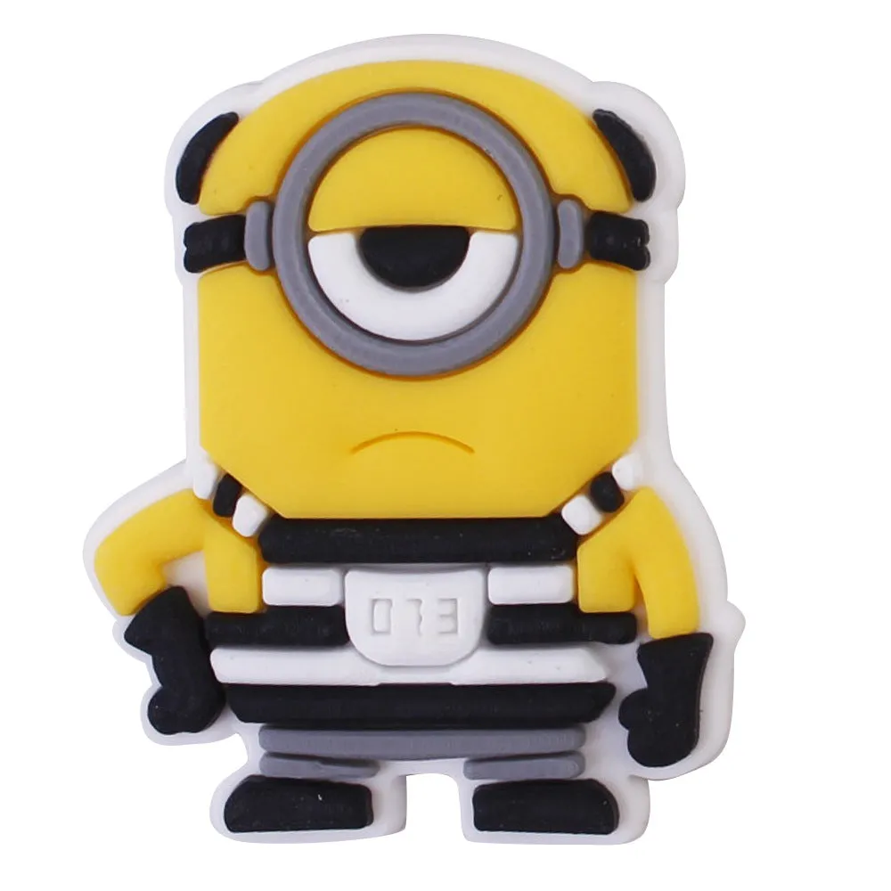 Minions Cartoon Croc Charms Shoe Charms Decorations 8pcs Set