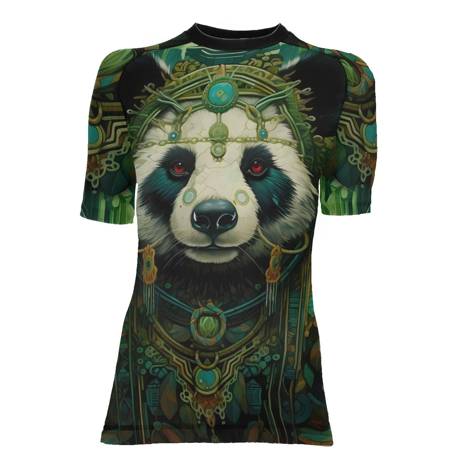 Native Panda Women's Short Sleeve Rash Guard