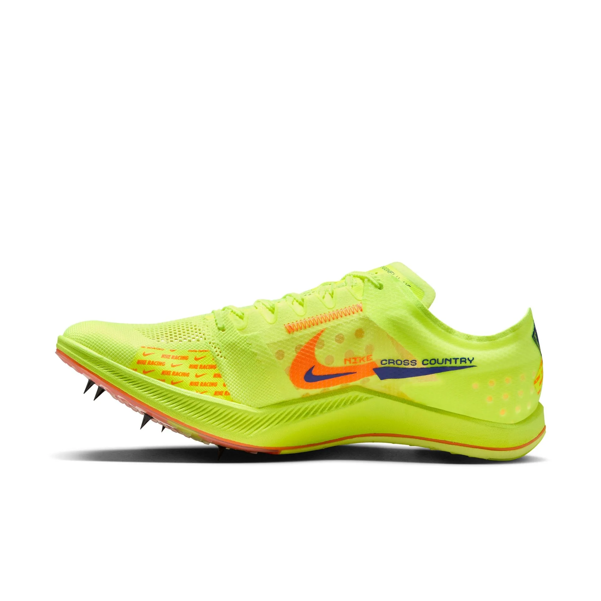 Nike ZoomX Dragonfly XC Running Spikes Volt / Total Orange / Concord