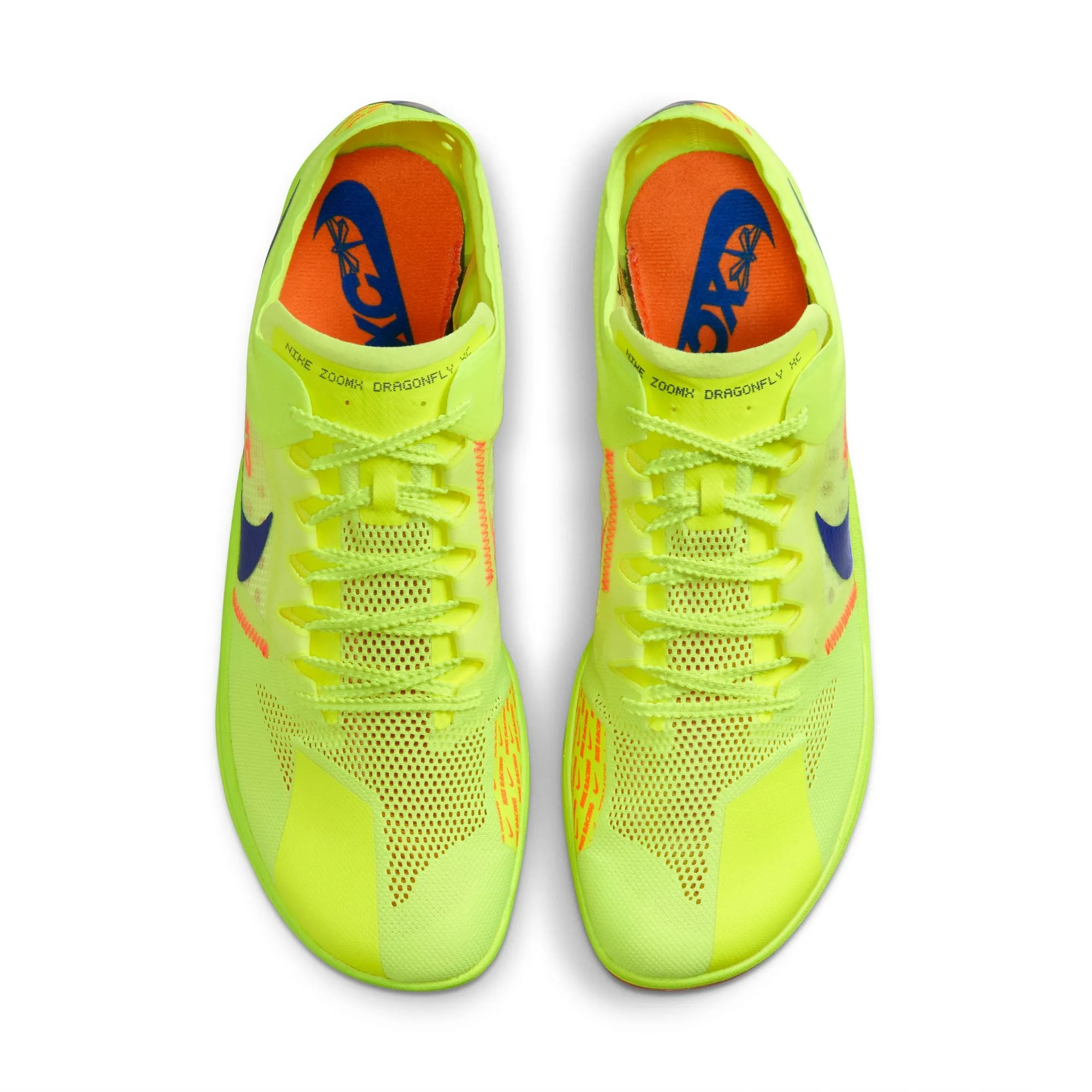 Nike ZoomX Dragonfly XC Running Spikes Volt / Total Orange / Concord