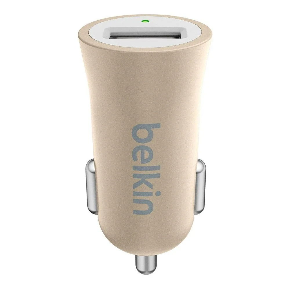 [OPEN BOX] BELKIN Premium Ultra-Fast 2.4AMP USB Car Charger - Gold