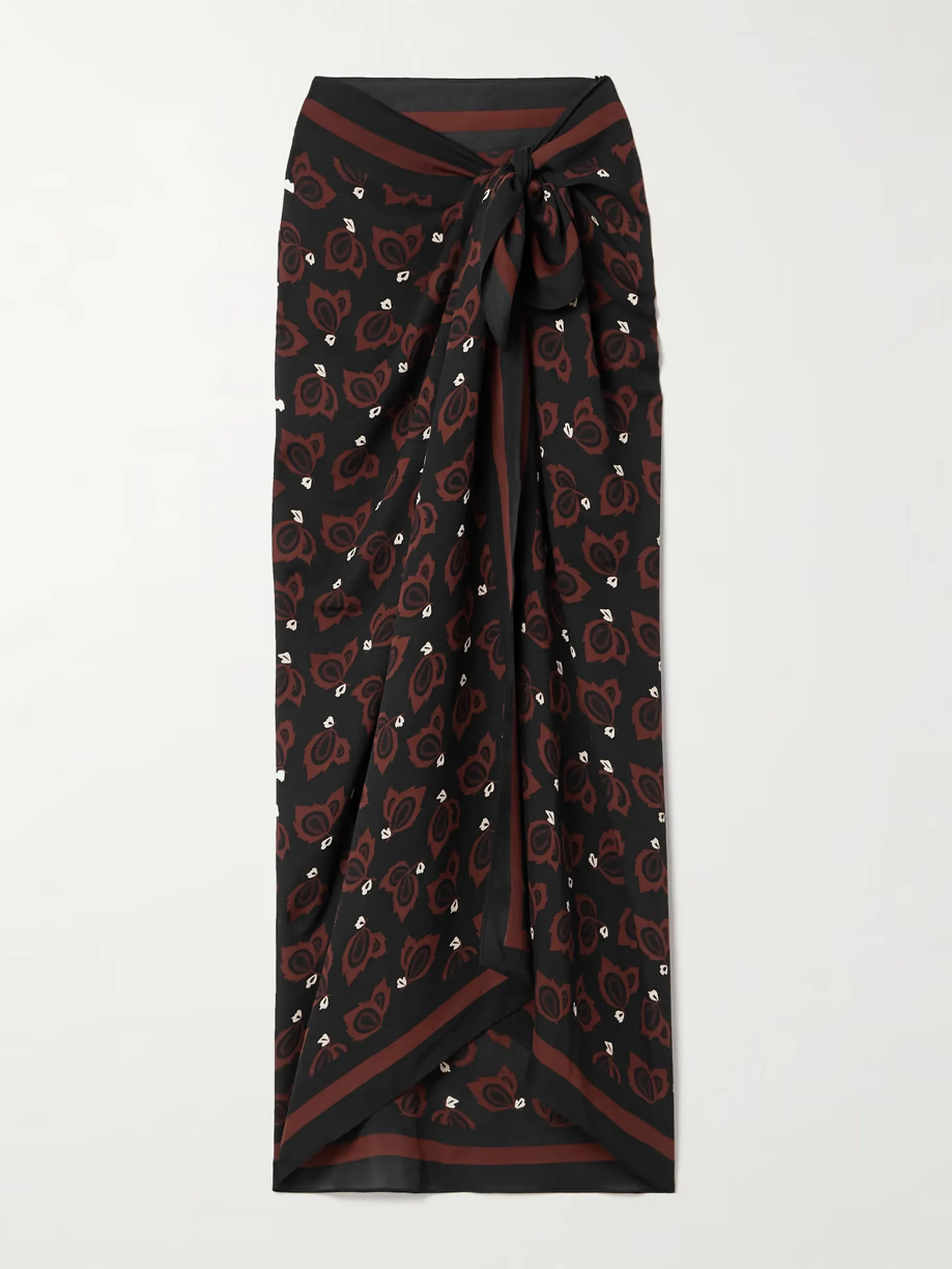 Printed organic silk pareo