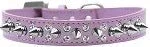 Punk Rock Double Crystal and Silver Spikes Dog Collar in Many Colors