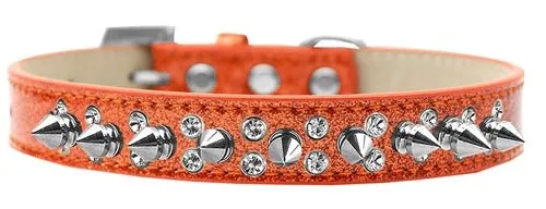 Punk Rock Ice Cream Collar Double Crystal and Silver Spikes in Many Colors