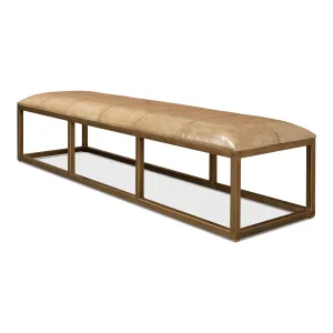 Sarreid - Long Hall Bench - Beige - Transitional
