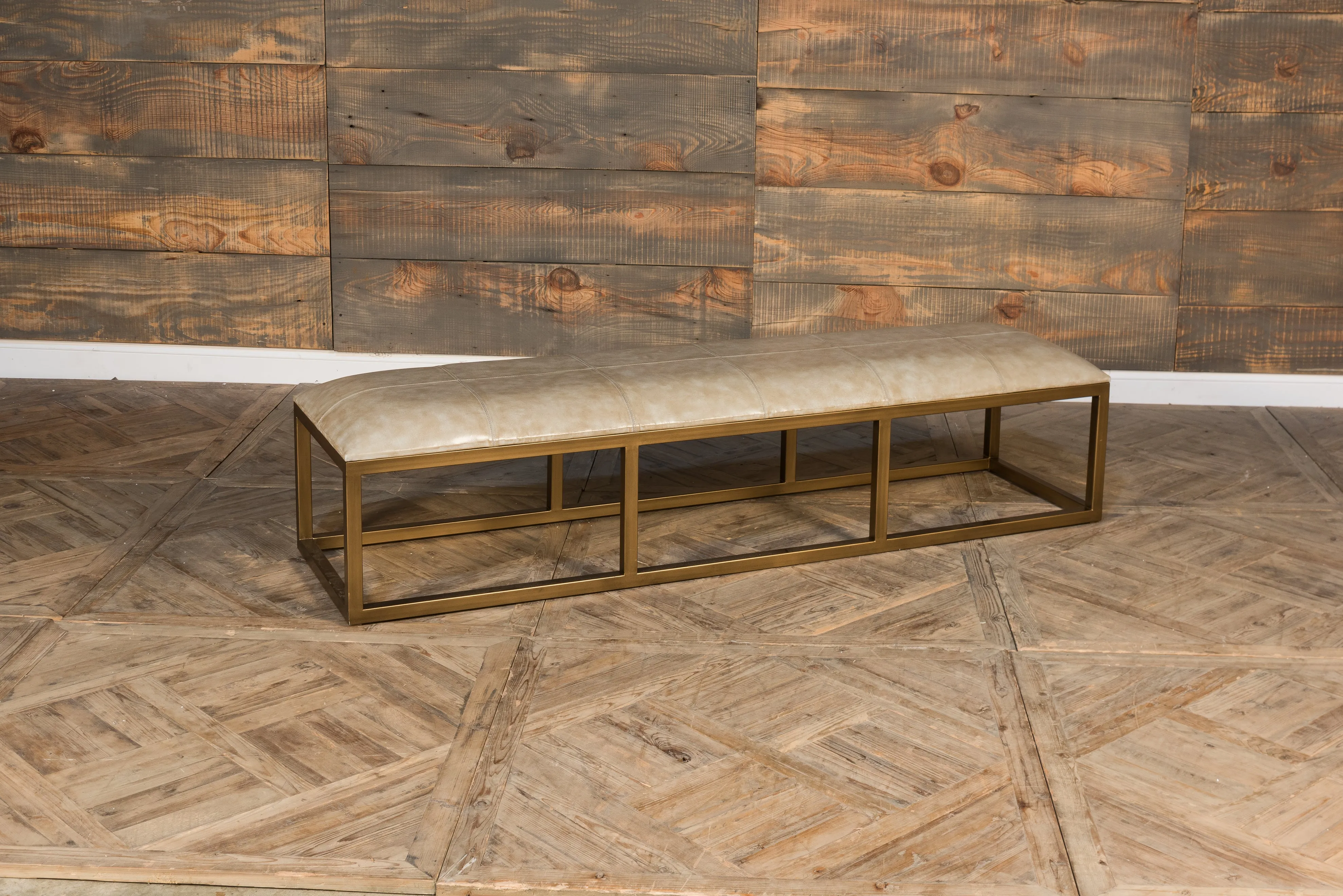 Sarreid - Long Hall Bench - Beige - Transitional