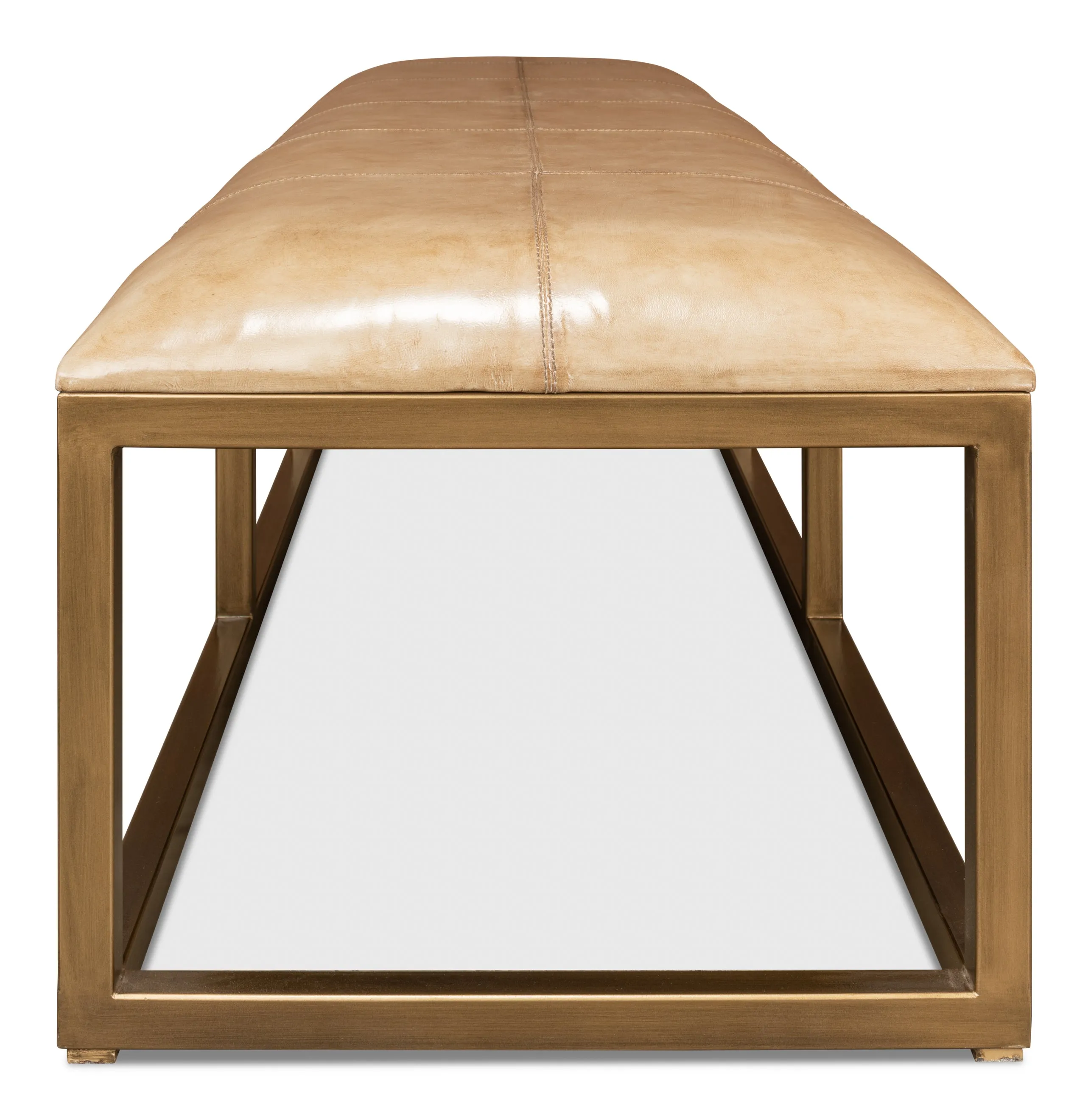 Sarreid - Long Hall Bench - Beige - Transitional