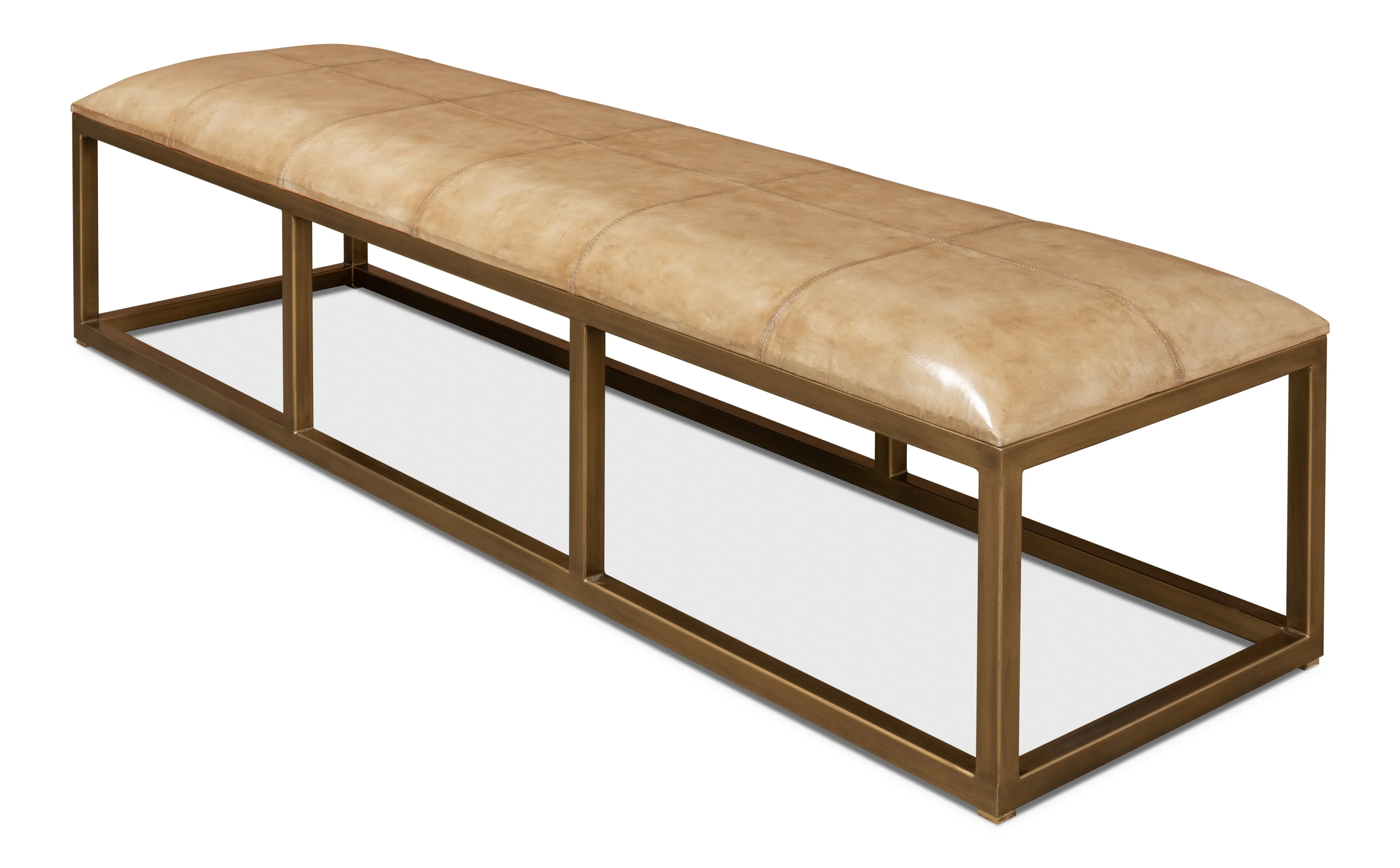 Sarreid - Long Hall Bench - Beige - Transitional