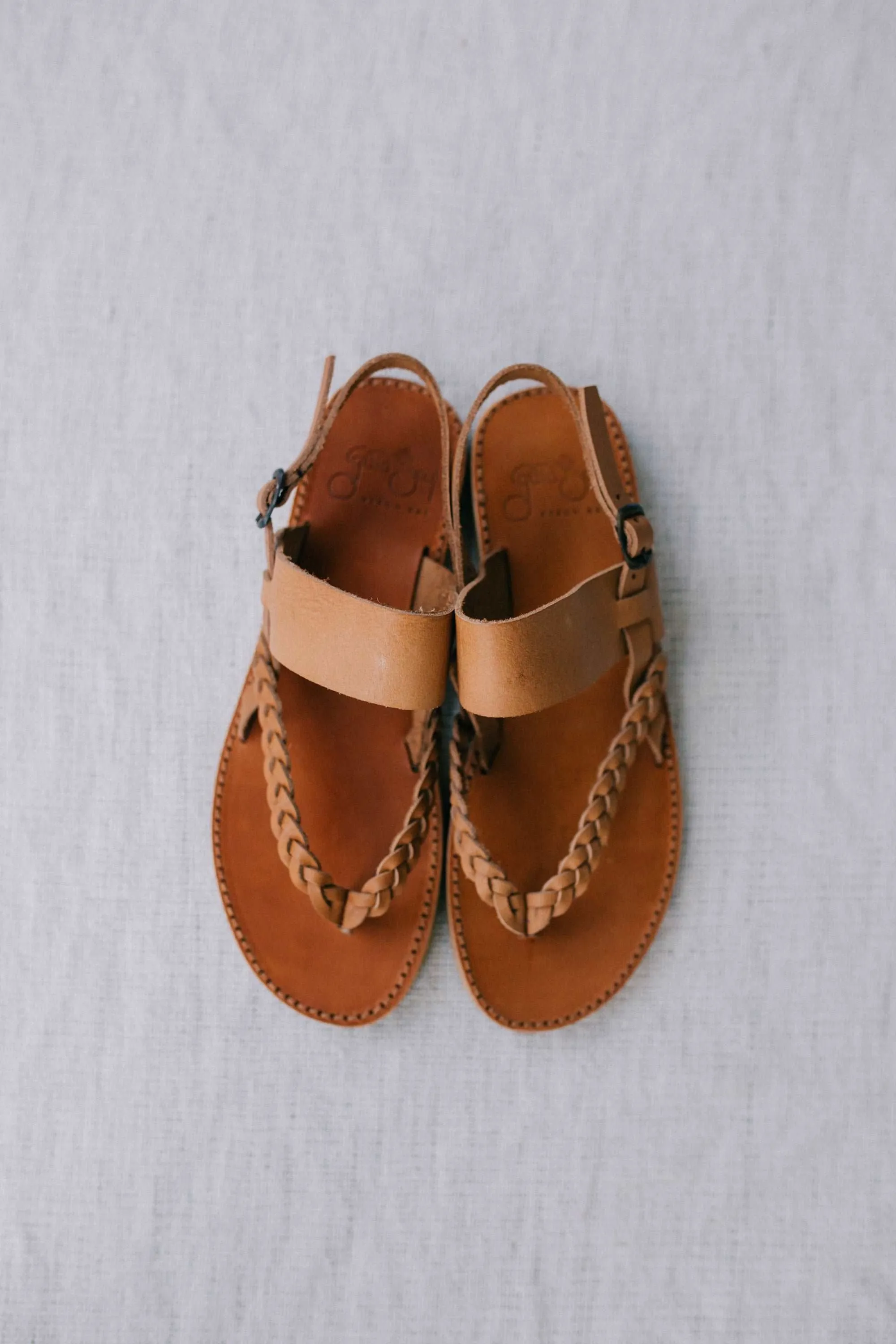 Tarifa Sandals - Tan Leather