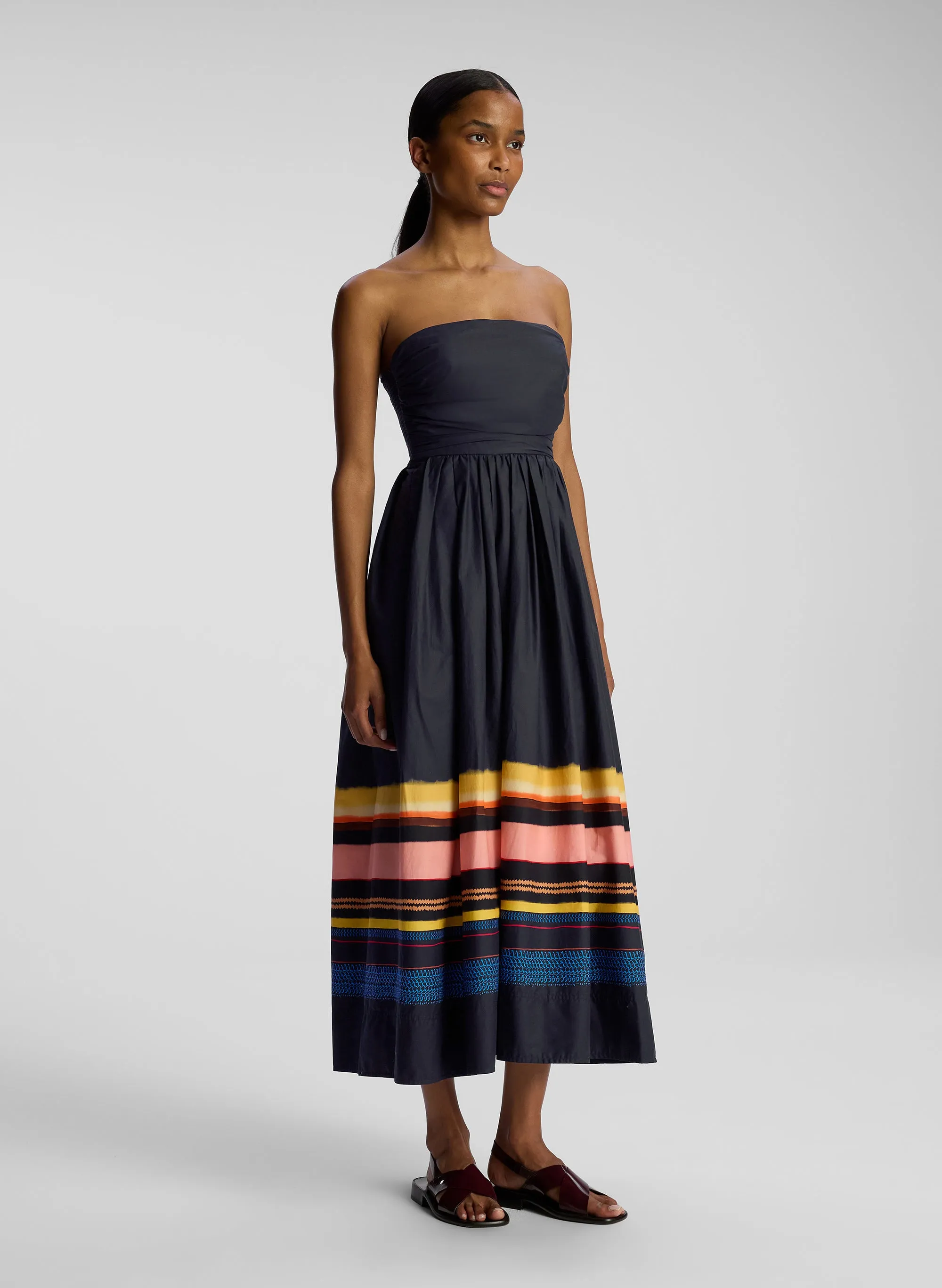Tate Strapless Midi Dress