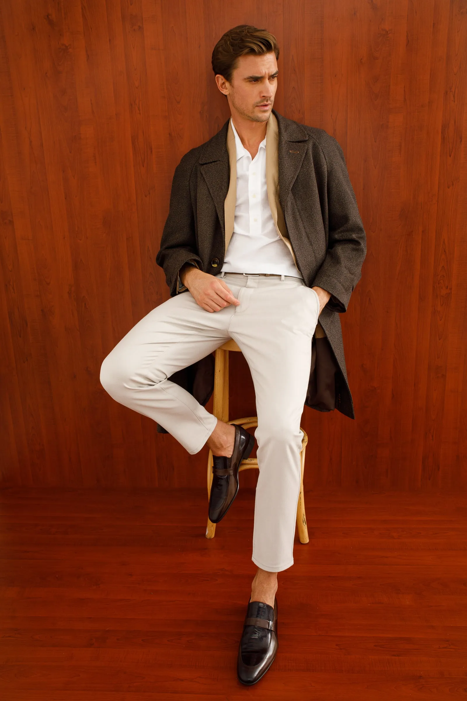 The Kazablanka Brown Leather Bit Loafer Men  Shoe