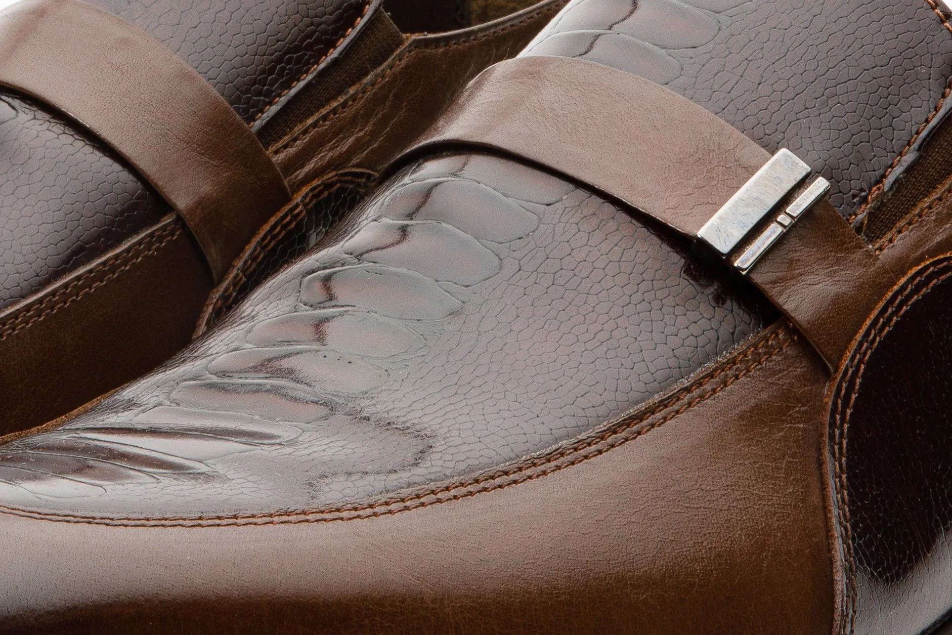 The Kazablanka Brown Leather Bit Loafer Men  Shoe