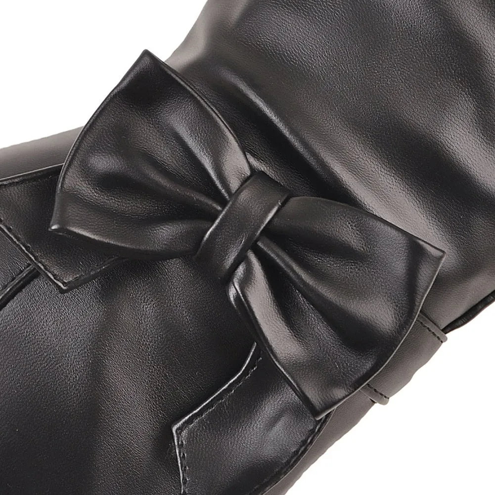 Thin High Heels Winter Mid Calf Boots