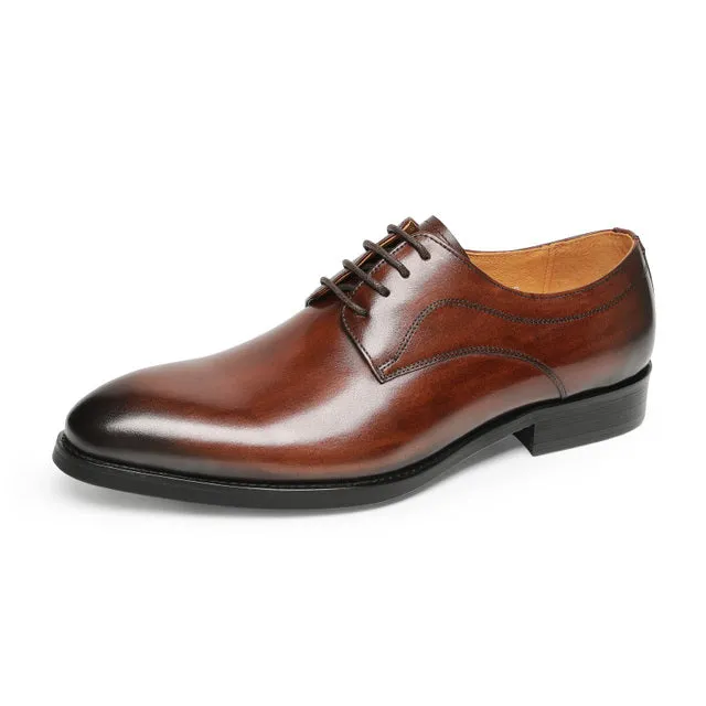 Wedding Luxe Exotic Leather Pointed Oxfords
